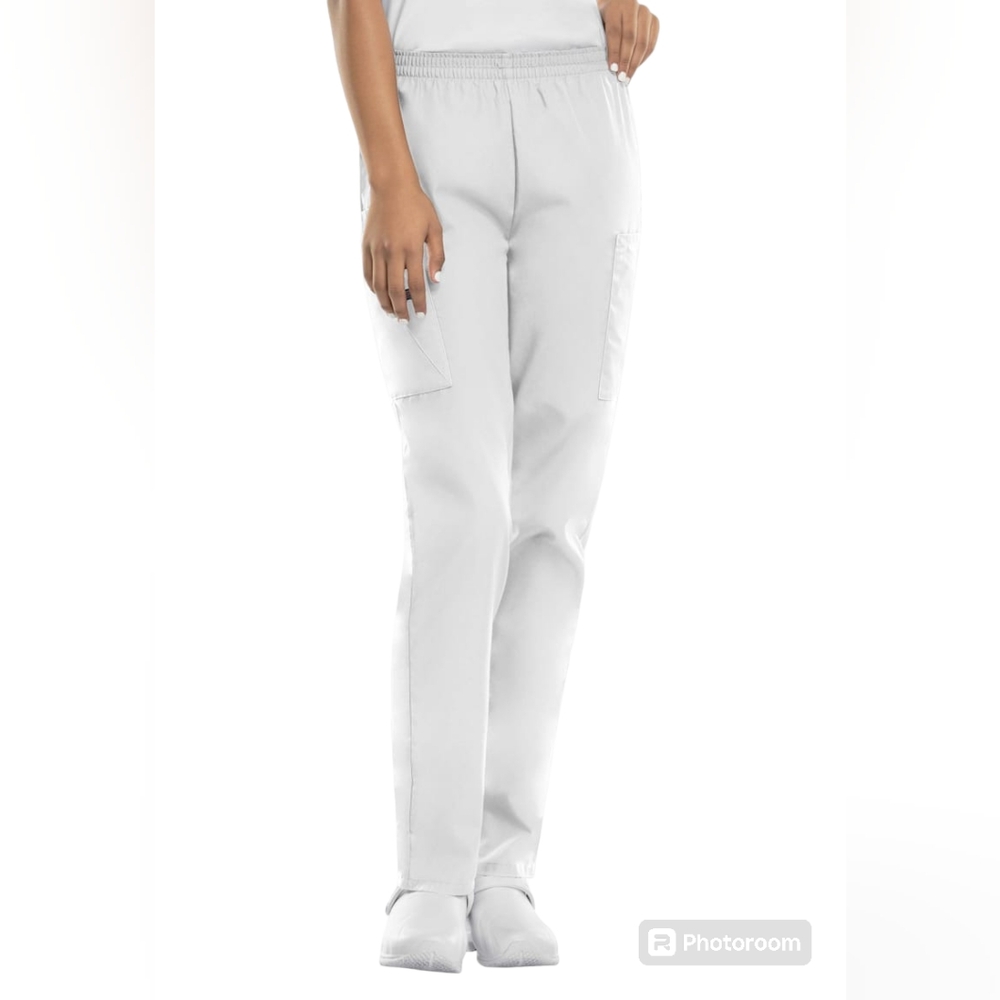 Cherokee Women's Authentic Workwear Originals Scrubs Pull On Cargo Pants Sz Med